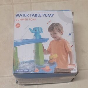 Water Table Pump Summer Toys Elephant Water Fountain Activity Play